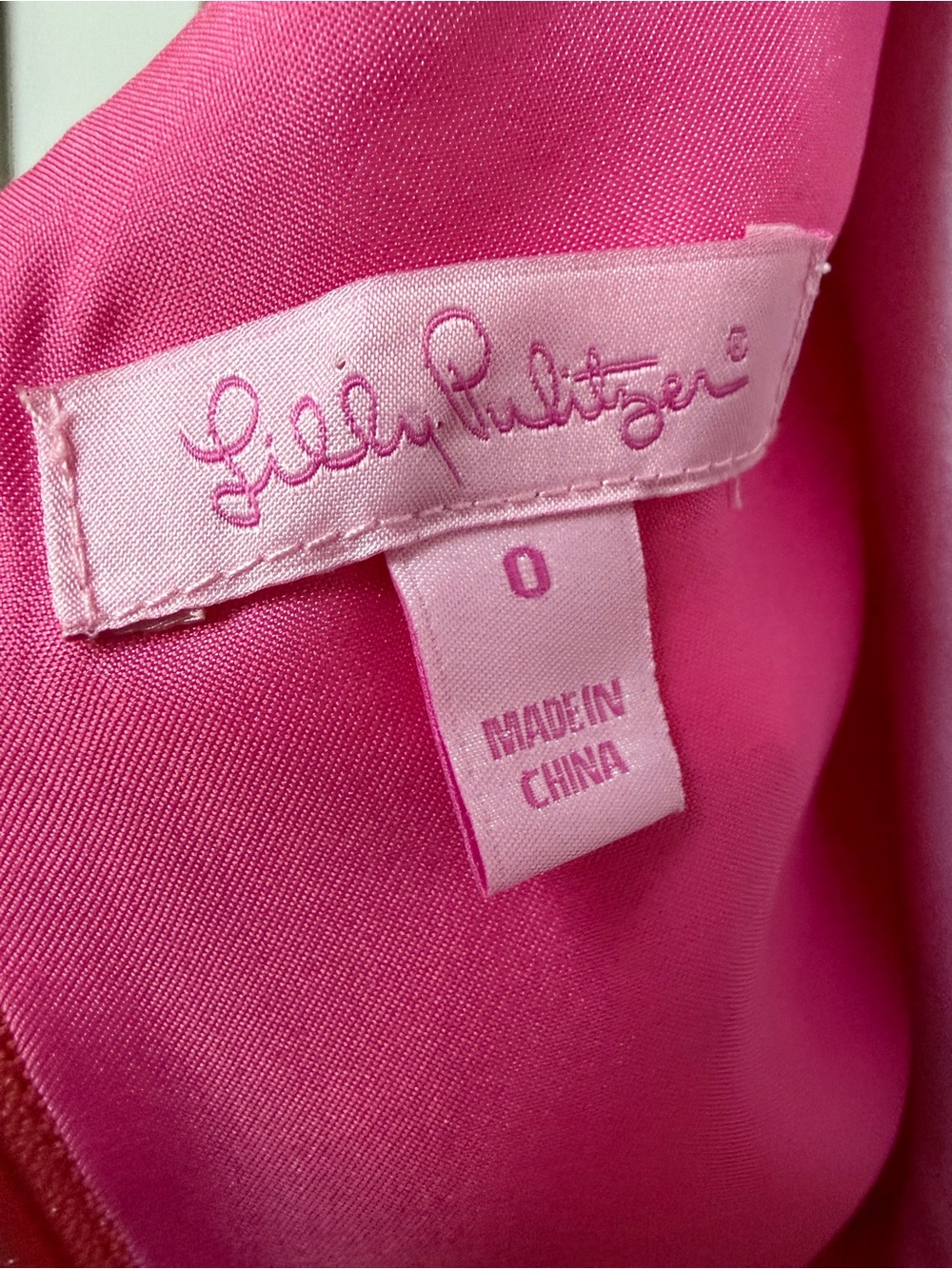 Lilly Pulitzer Parker Rosette Linen Blend Dress Coral Pink Size 0 Preppy - Picture 2 of 10